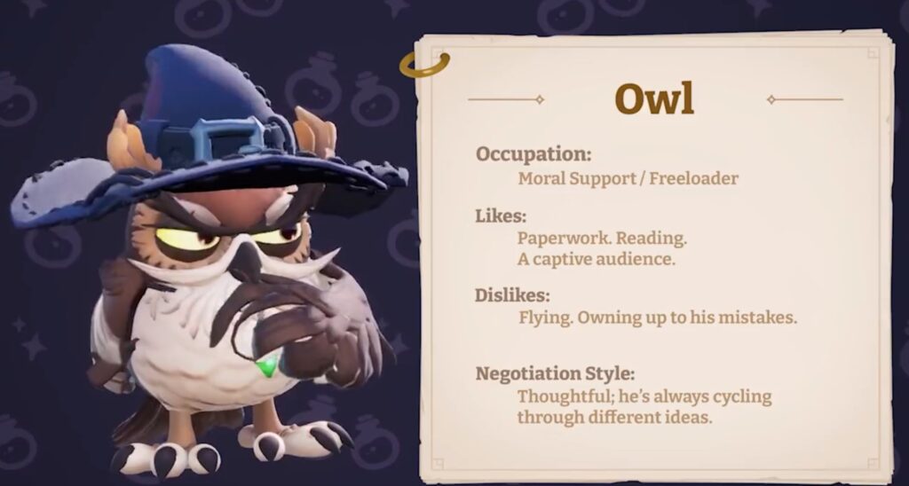 Potionomics All Characters Owl