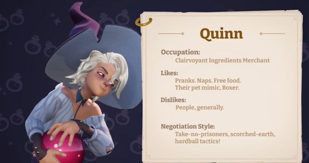 Potionomics All Characters Quinn