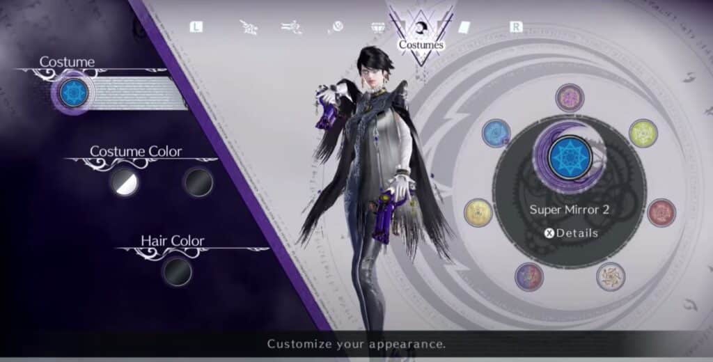 Super Mirror 2 Bayonetta 3 Costumes