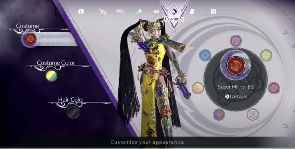 Super Mirror B2 Bayonetta 3 Costumes