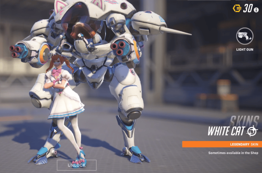 Overwatch 2 DVA Skins - White Cat