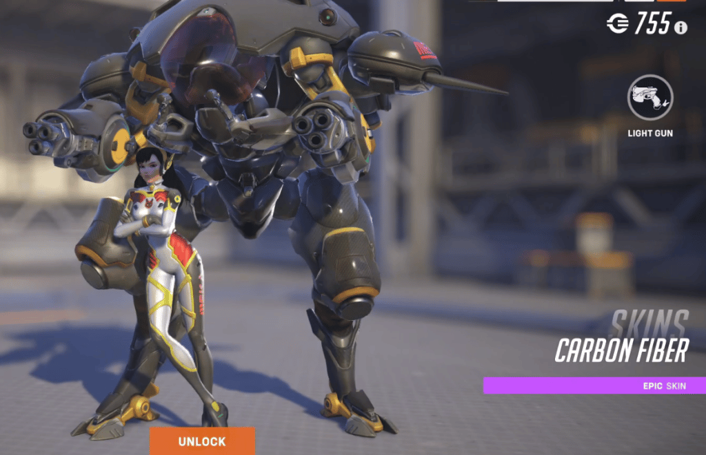 Overwatch 2 DVA Skins - Carbon Fiber