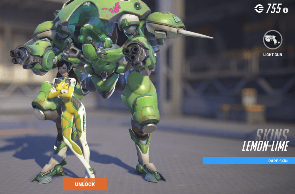 Overwatch 2 DVA Skins - Lemon-Lime