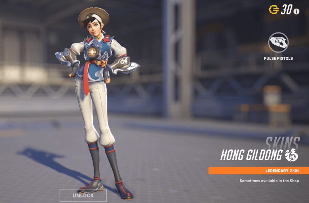 Overwatch 2 Tracer Skins - Hong Gildong