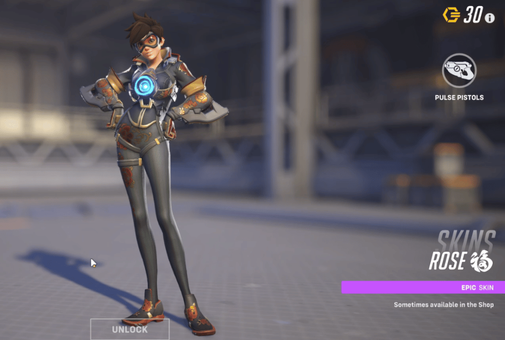 Overwatch 2 Tracer Skins - Rose