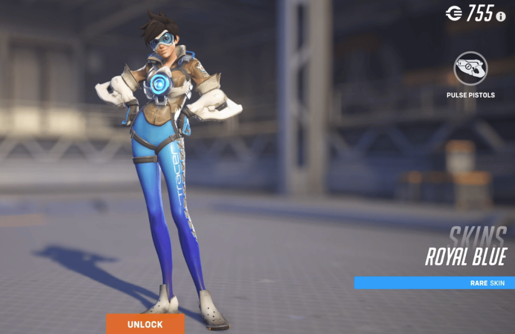 Overwatch 2 Tracer Skins - Royal Blue