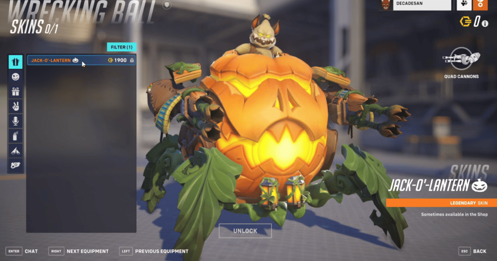 Wrecking Ball Overwatch 2 Halloween Skins