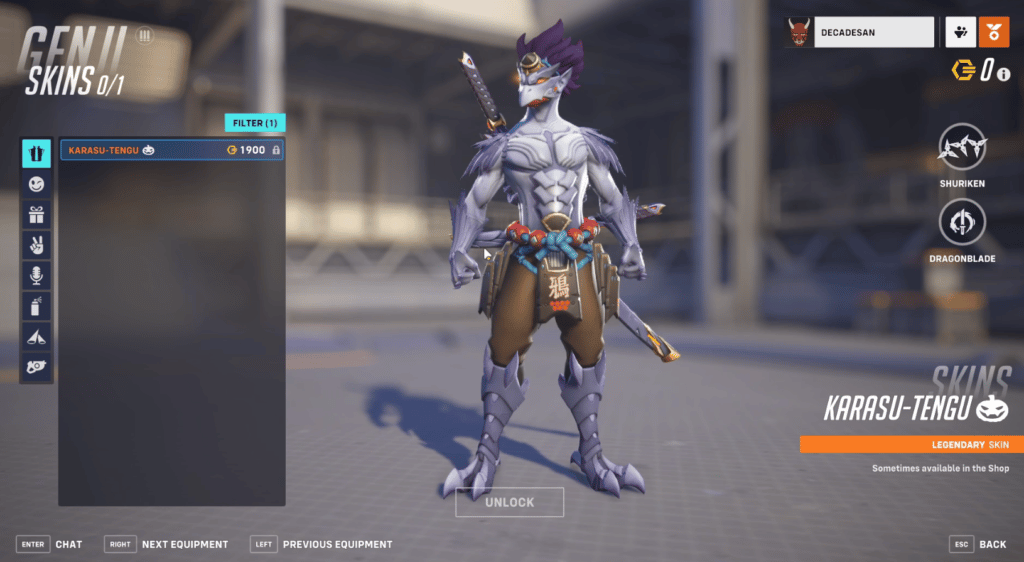 Genji Overwatch 2 Halloween Skins