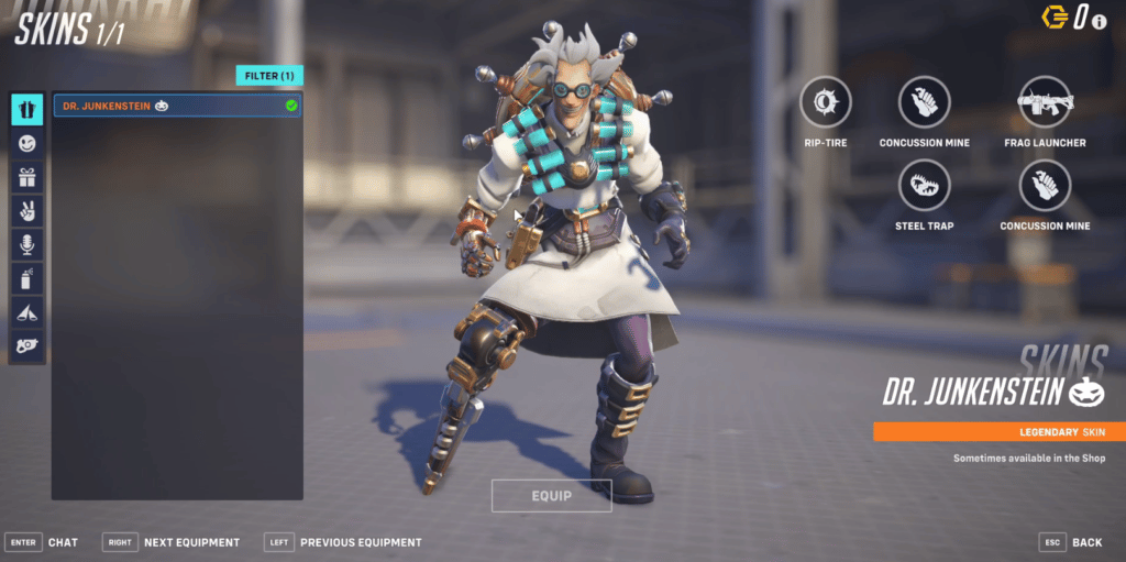 Junkrat Overwatch 2 Halloween Skins