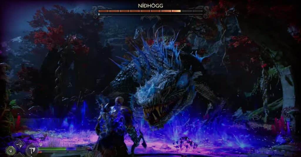 Phase 1 Nidhogg in God of War Ragnarok