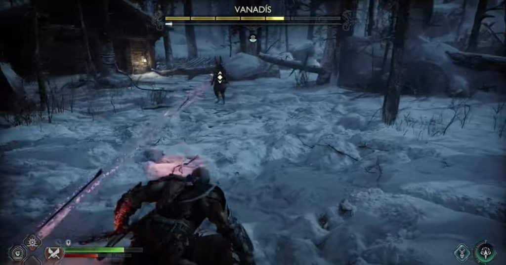 Arrows How to Beat Vanadis in God of War Ragnarok