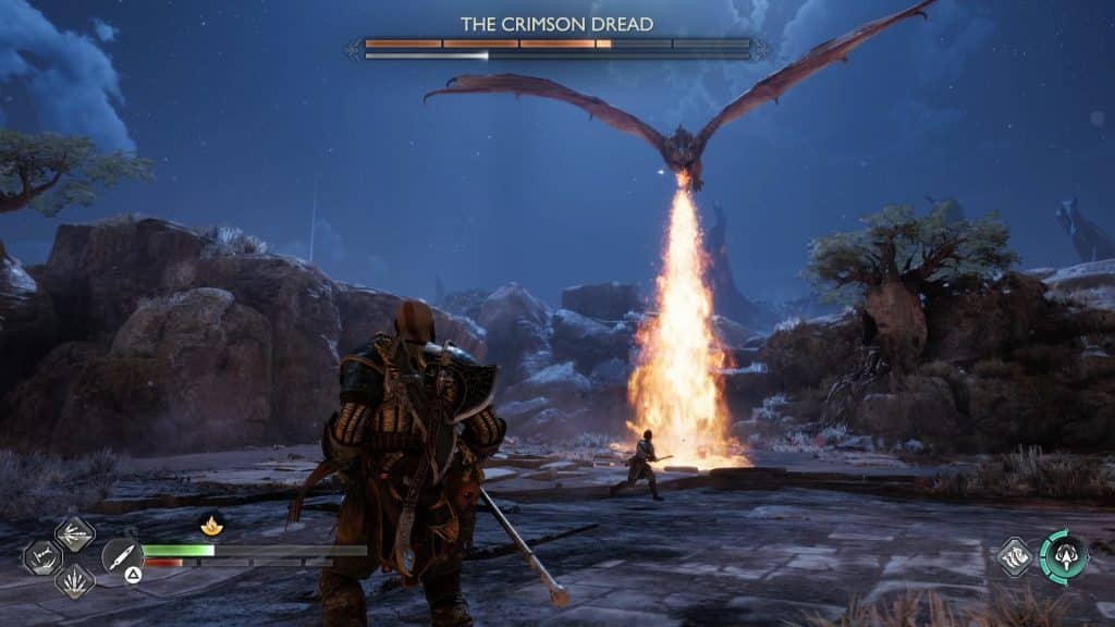 How to Defeat The Crimson Dread in God of War Ragnarok 1