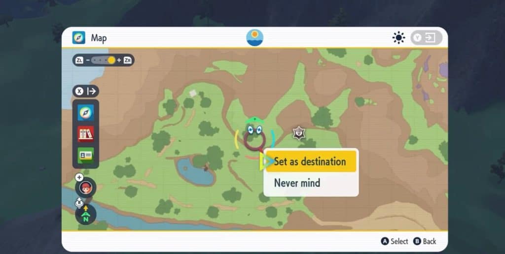 Pokemon Scarlet And Violet - Blue Stakes Location - 3rd seal 