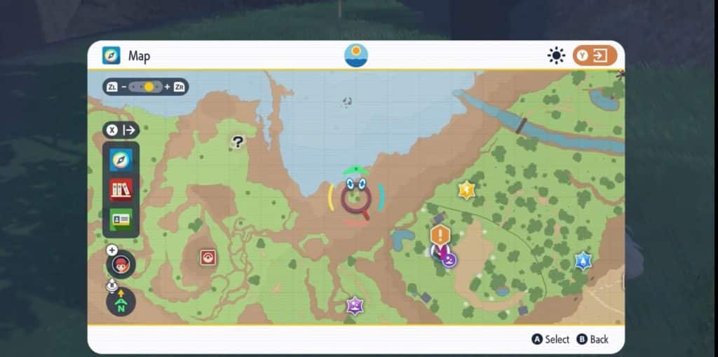 Pokemon Scarlet And Violet - Blue Stakes Location - 4th seal 