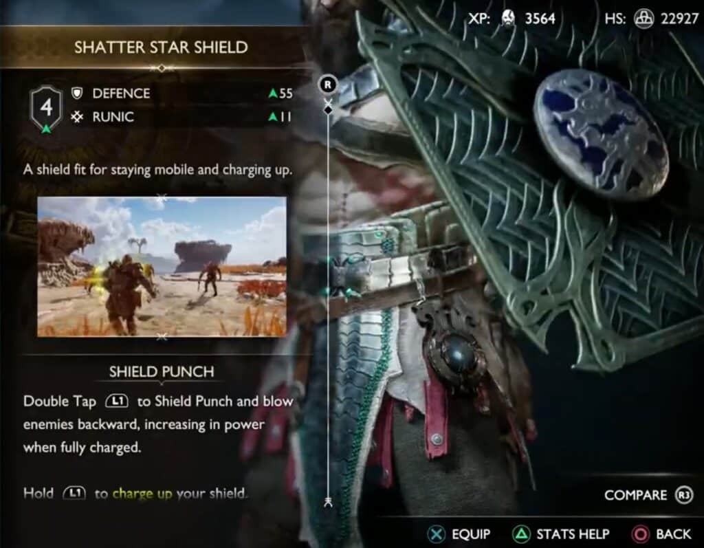 Shields in God Of War Ragnarok: What Are They Shatter Star Shield