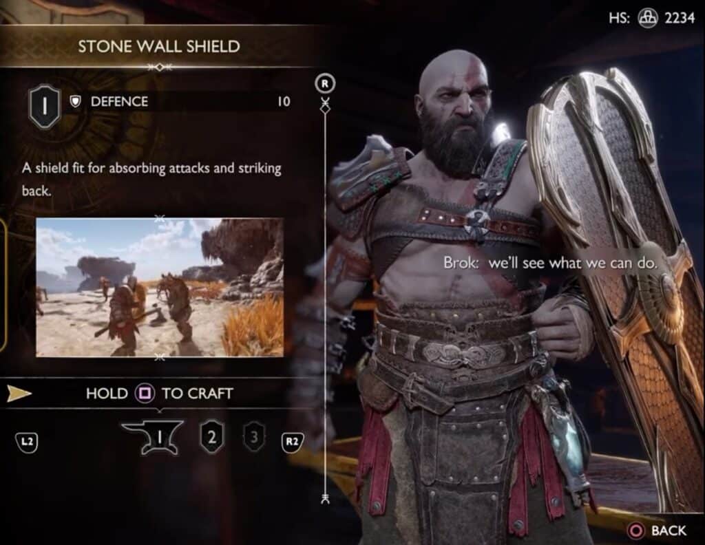 Shields in God Of War Ragnarok: What Are They Stone Wall Shield