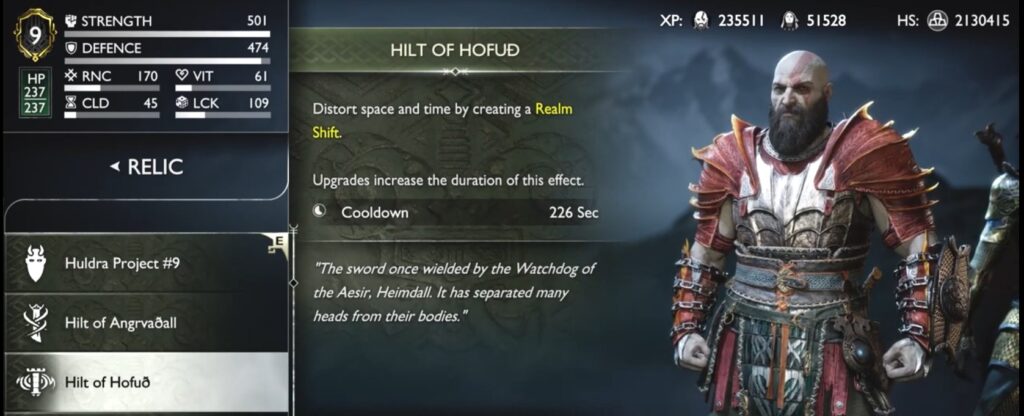 Hilt Of Hofud All 14 Relics and Sword Hilts Locations God Of War Ragnarok