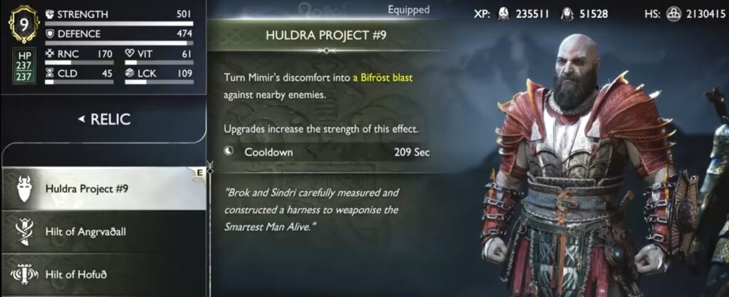 Huldra Project #9 All 14 Relics and Sword Hilts Locations God Of War Ragnarok