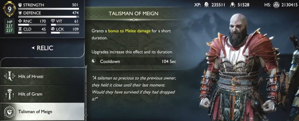 Talisman Of Meign All 14 Relics and Sword Hilts Locations God Of War Ragnarok