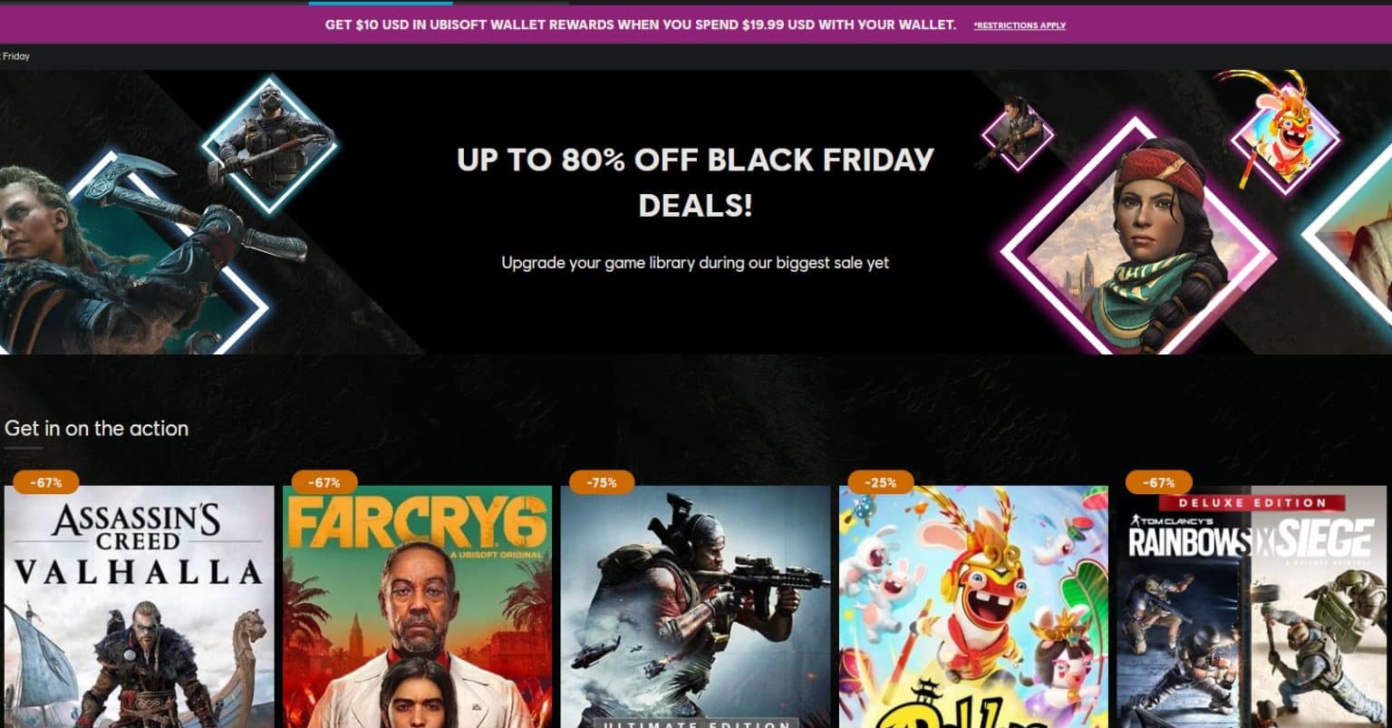 Ubisoft Store Black Friday Sale Starts Today