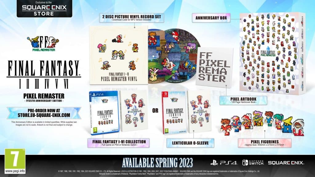 final fantasy pixel remaster FF 35th anniversary edition