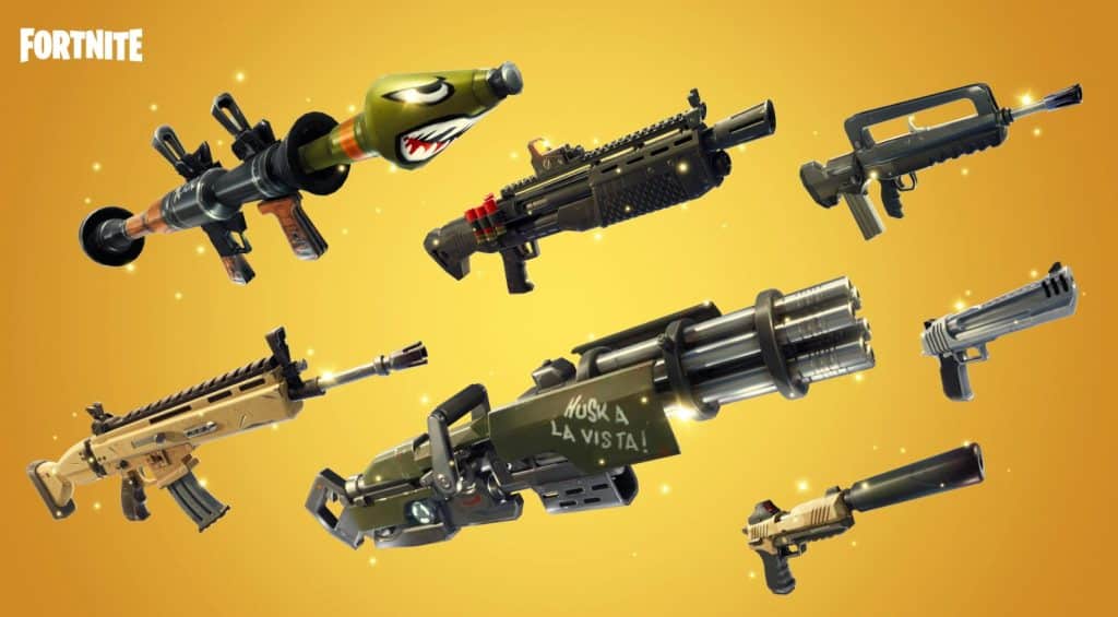 All Season 4 Chapter 1 Exotic Weapons in Fortnite