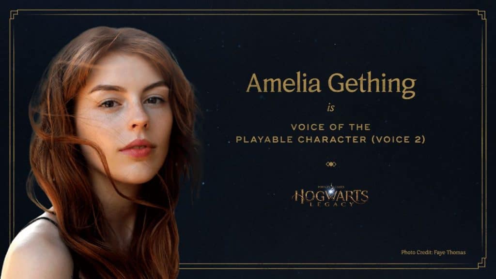 Amelia Gething as Player Voice 2 - Hogwarts Legacy