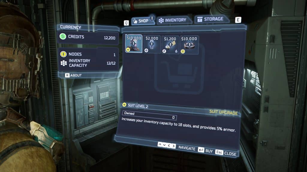 increase the inventory space in Dead Space Remake