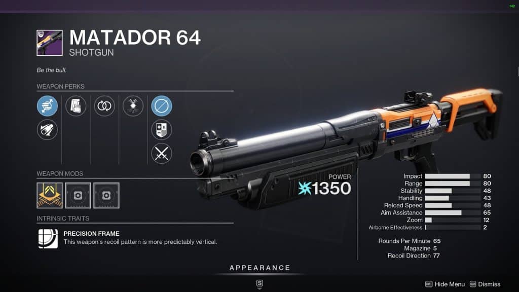 How to get Matador 64 in Destiny 2