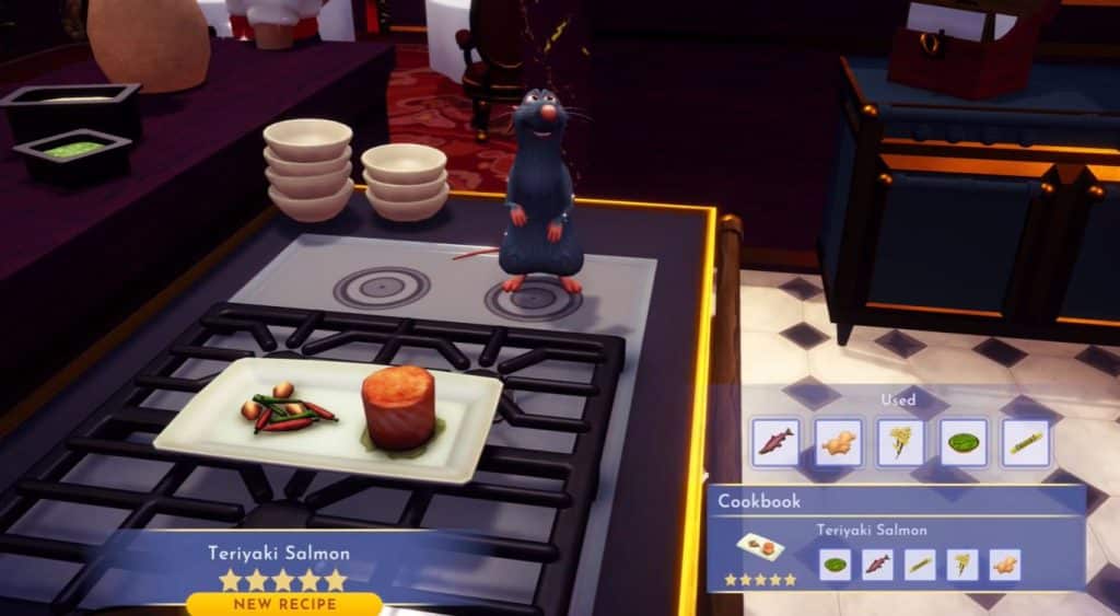 How to make Teriyaki Salmon in Disney Dreamlight Valley featured