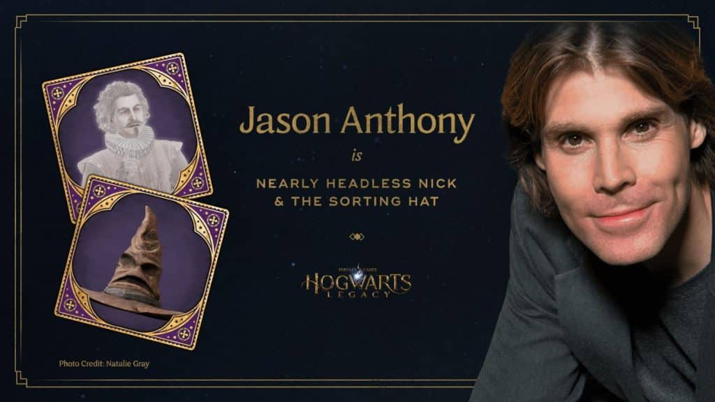 Jason Anthony as Nearly Headless Nick & The Sorting Hat - Hogwarts Legacy