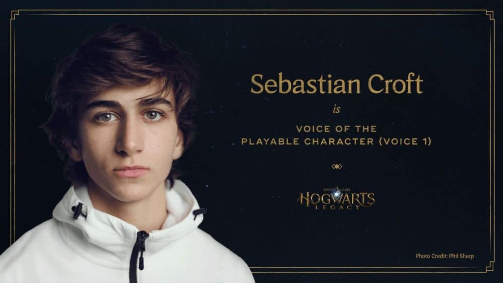 Sebastian Croft as Player Voice 1 - Hogwarts Legacy