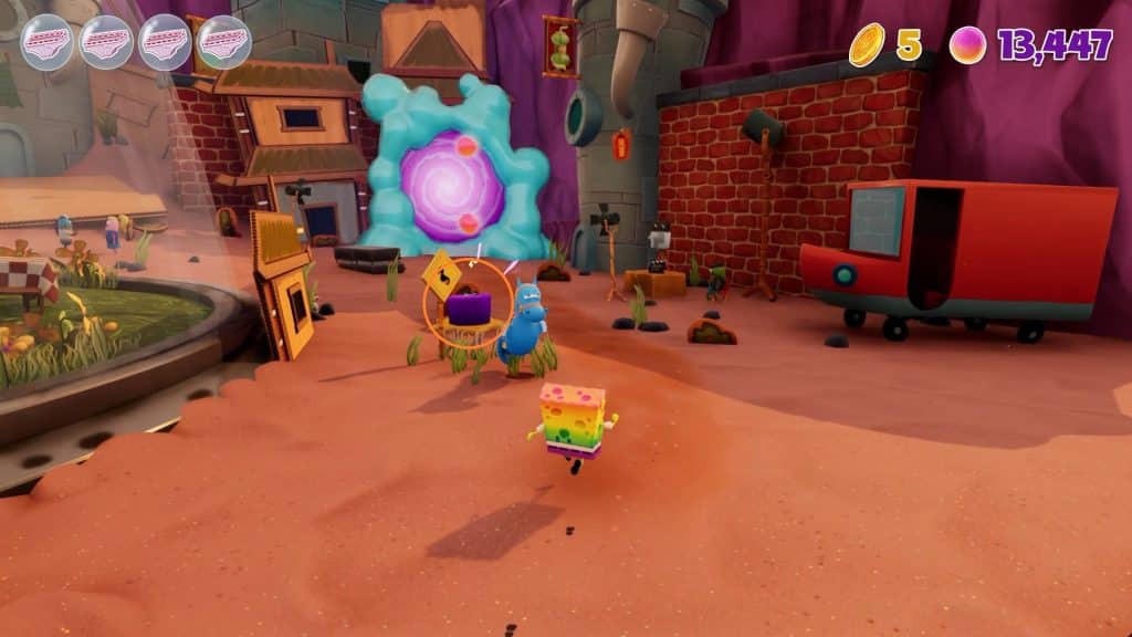 Sticky Note Location 2 – SpongeBob SquarePants The Cosmic Shake