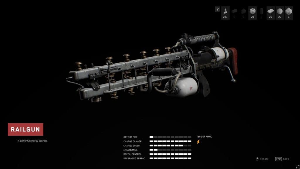 Railgun - Atomic Heart Weapon