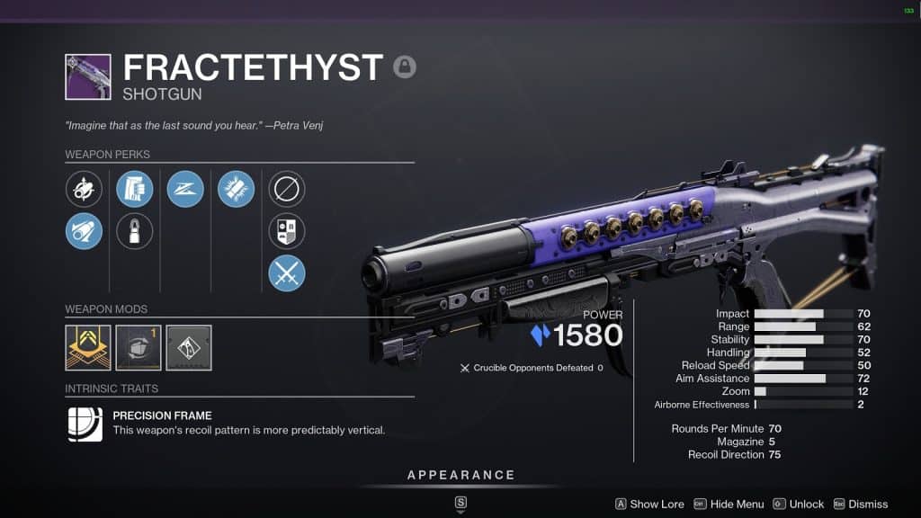 Fractethyst Shotgun - Best Legendary Weapons you need to Get Before Destiny 2 Lightfall