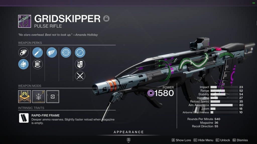 Gridskipper Pulse Rilfe - Best Legendary Weapons you need to Get Before Destiny 2 Lightfall