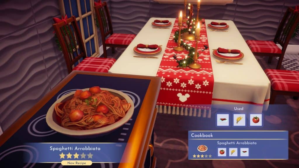 How to make Spaghetti Arrabbiata in Disney Dreamlight Valley 1