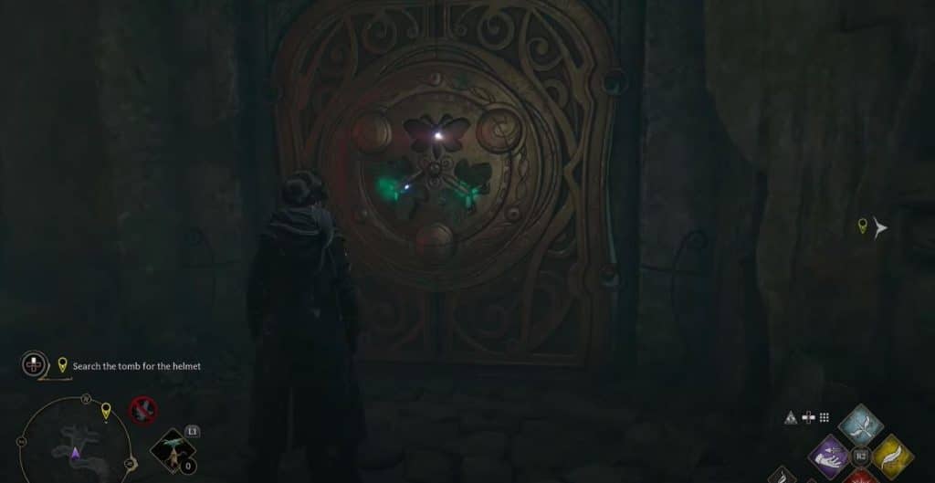 Moth door, The Helm of Urtkot Hogwarts Legacy quest