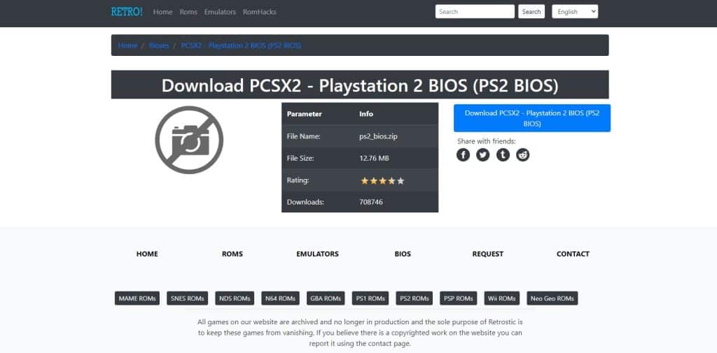 Downloading PS2 Bios For PCSX2