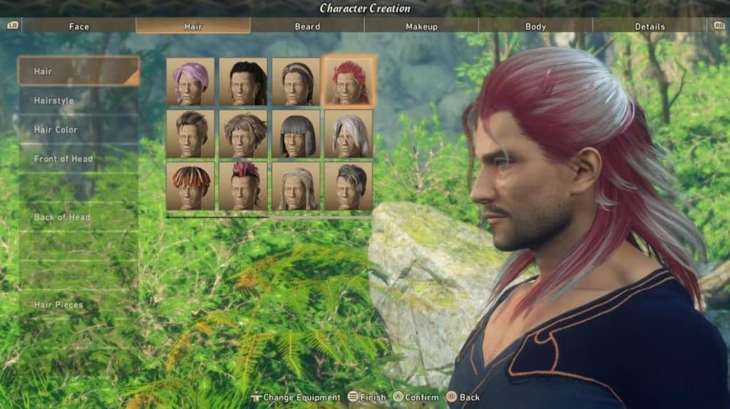 Hair Customization Options - Wild Hearts