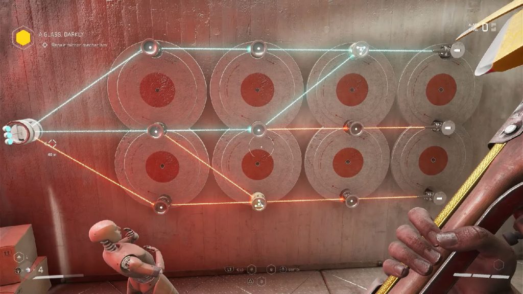 Laser puzzle #3 solution - Atomic Heart: A Glass Darkly Walkthrough