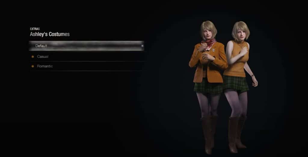 Ashley's Default Costumes Resident Evil 4 Remake