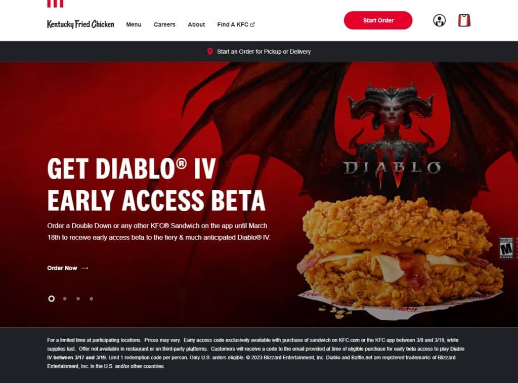 KFC Diablo 4 beta early access