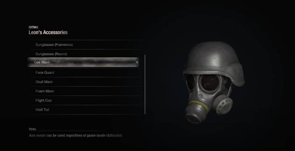 Resident Evil 4 Remake Gas Mask accessory