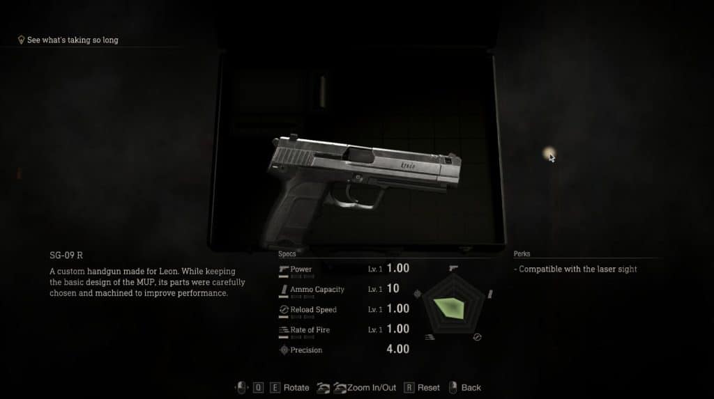 SG-09 R Handgun Stats