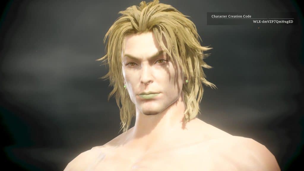 Dio Brando, Wo Long Fallen Dynasty Character Creation Codes