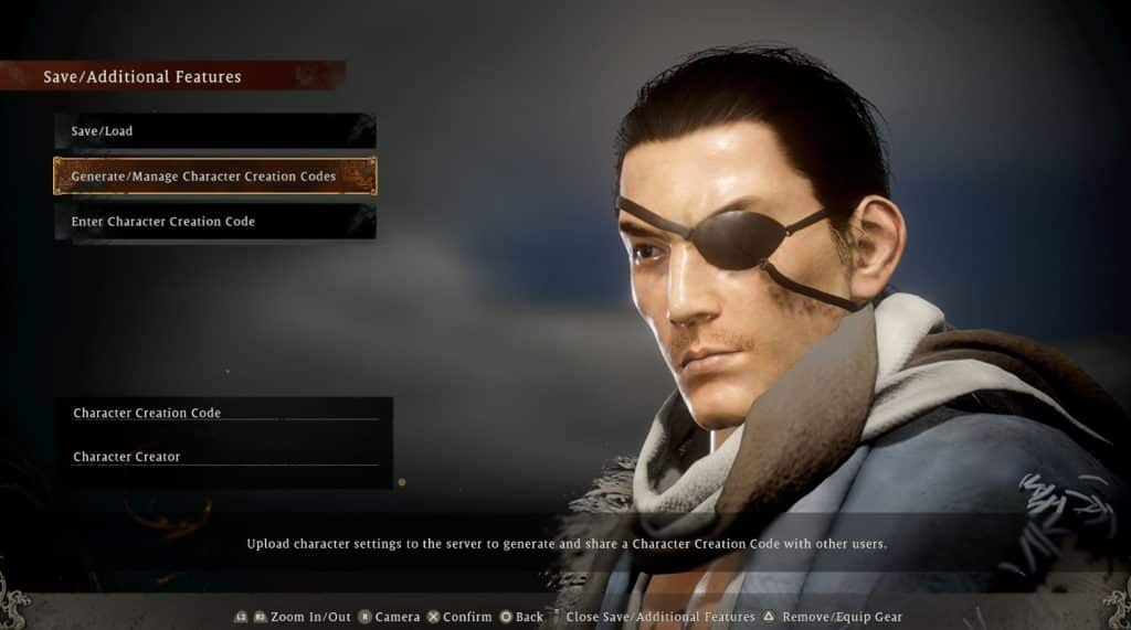 Goro Majima, Wo Long Fallen Dynasty Character Creation Codes