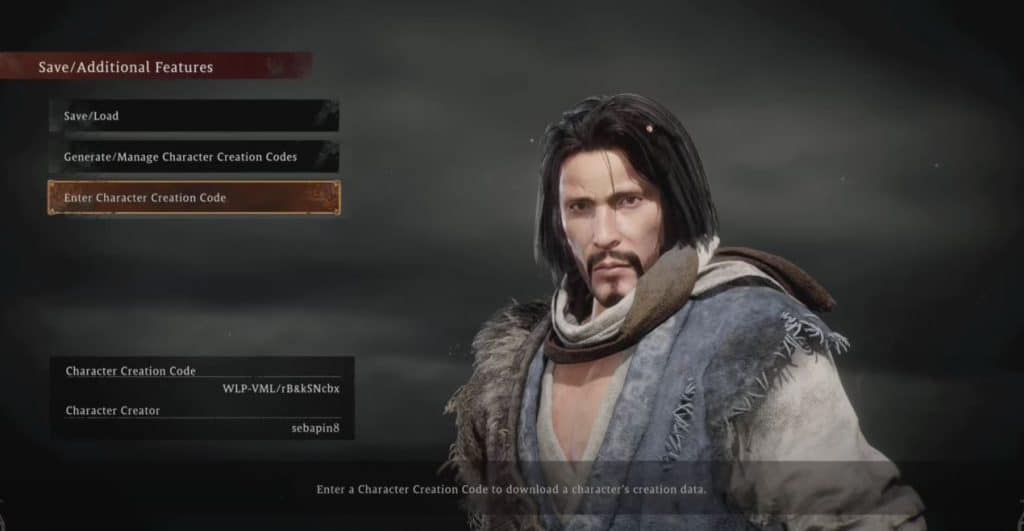 John Wick, Wo Long Fallen Dynasty Character Creation Codes