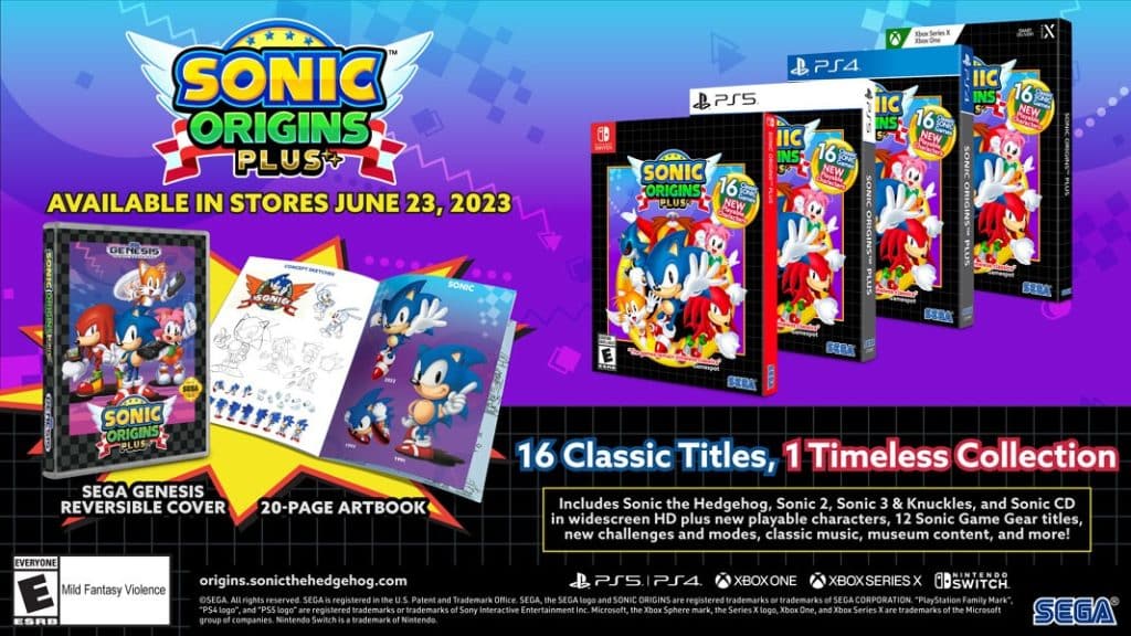 sonic origins plus release date