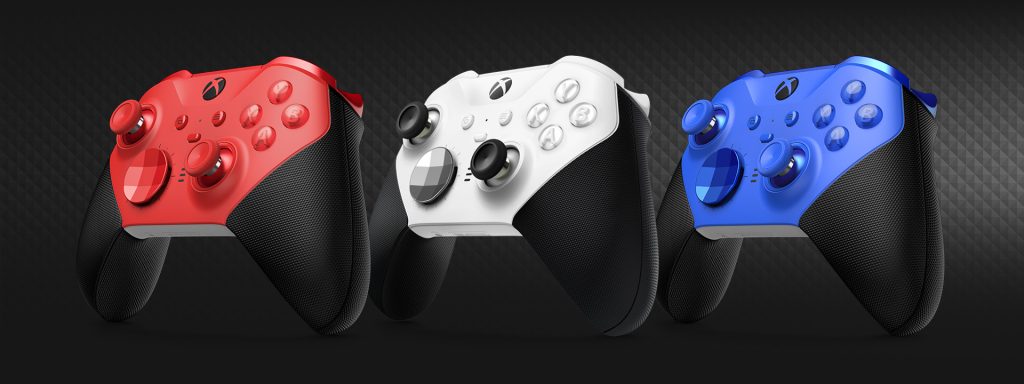 xbox elite wireless controller series 2 red and blue